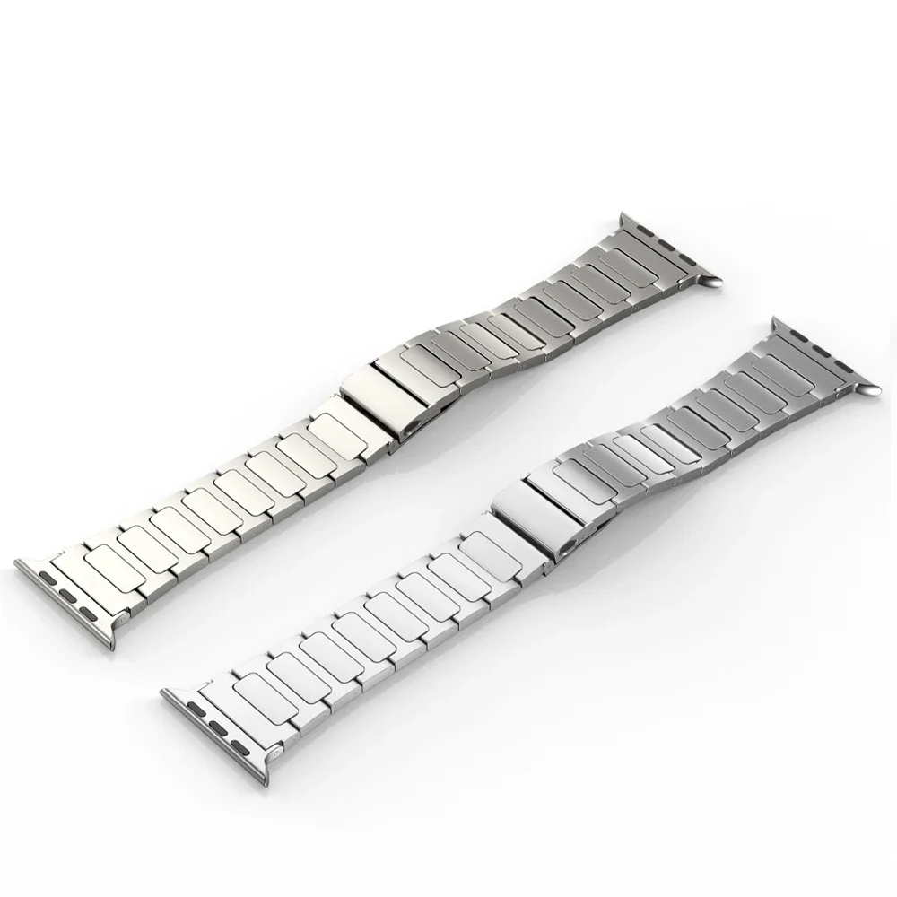 Titanium Strap For Apple Watch Series 9 8 7 6 5 4 SE 45mm 41mm Luxury Metal Business Bracelet For iWacth Ultra 2 49mm 44mm Band