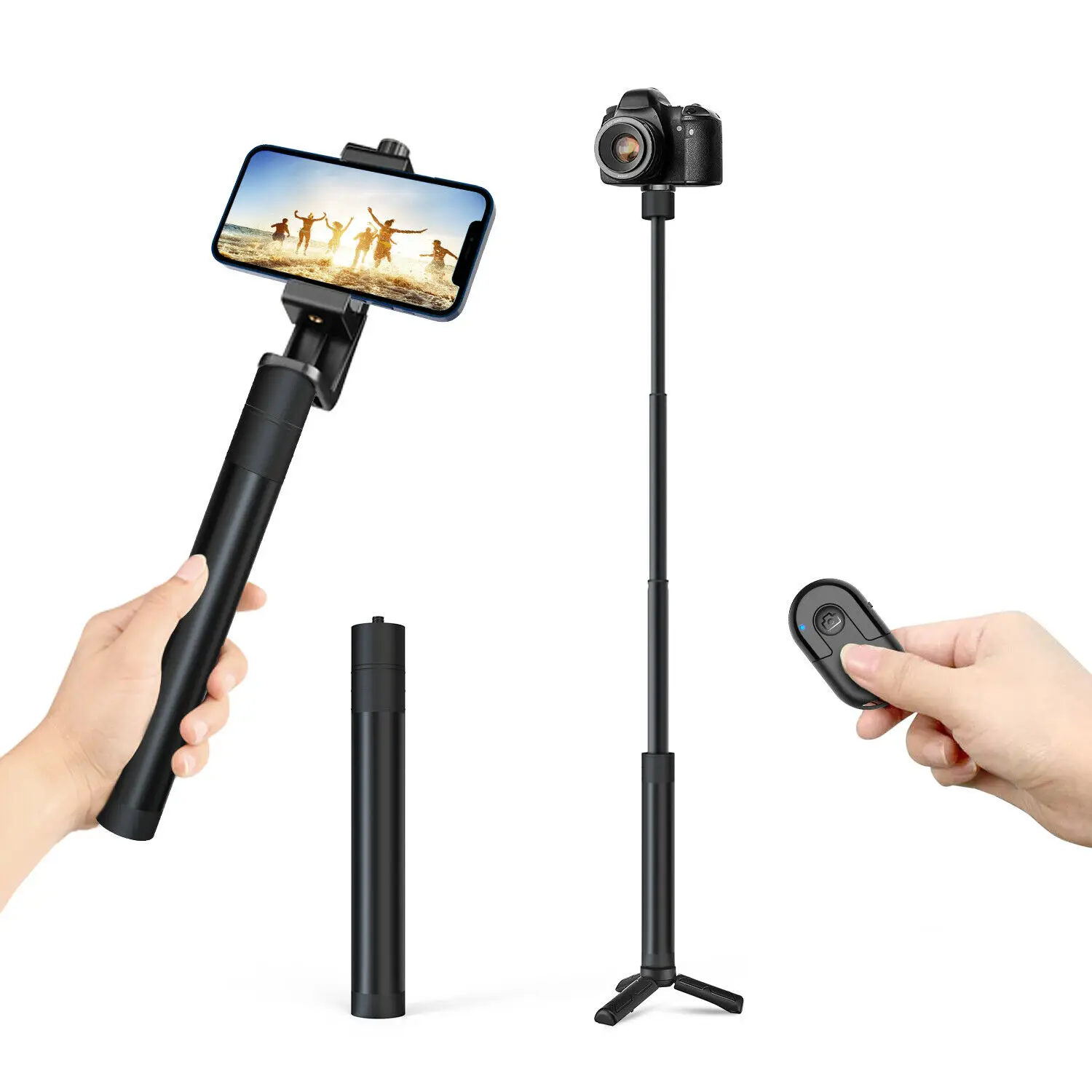 Description Picture 4 of item10m/30ft Range Monopod Mobile Cellphone Camera Bluetooth 4.0 Shutter Selfie Stick Remote Control Button For iOS Android
