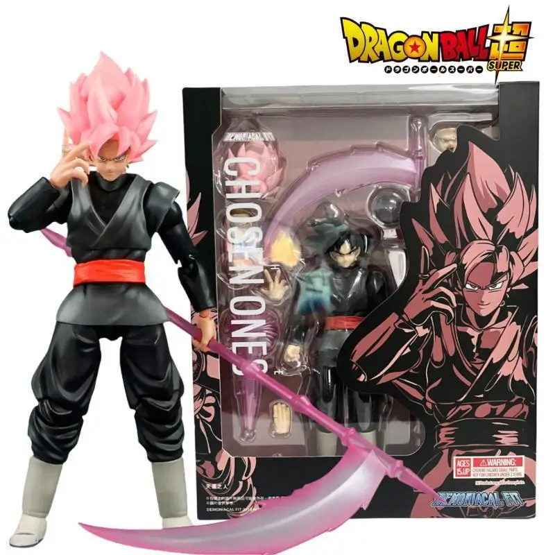 

New In Stock Dragon Ball Demoniacal Fit Df Shf Chosen Ones Black Goku Action Figure Anime Action Collection Figures Model Toys