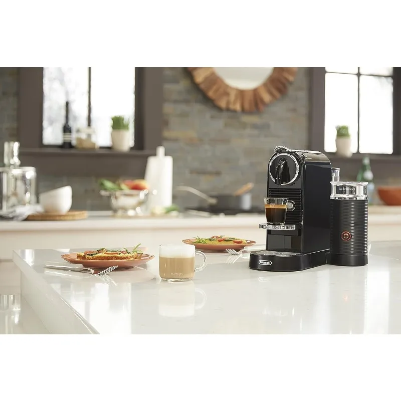 Coffee and Espresso Machine with Milk Frother, High Performance,Black, 1710 watts,9.3 x 14.6 x 10.9 inches 4
