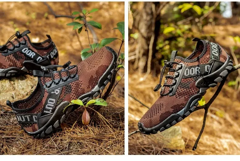 Neue Herrenschuhe, fliegendes gewebtes Mesh, sportlich, atmungsaktiv, leicht, lässig, Sport, Laufen, weiche Sohle, Reiseschuhe, Sneakers, cremefarbene Schuhe – Detail 22