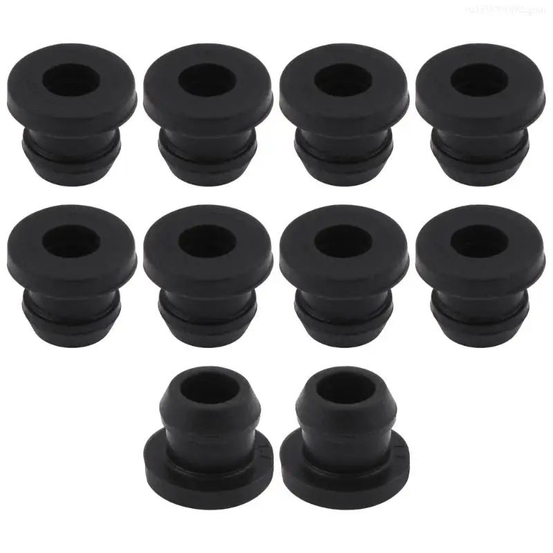 RV Stove Grommet 10Pcs Scratchproof Grates Grommet Stove Grommets Stove Parts Heat Resistant Grate Pad Accessories Black F0I5