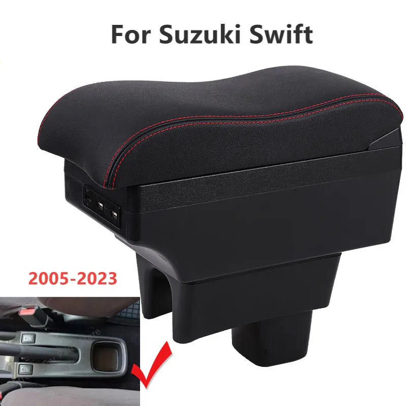 

Подлокотник для Suzuki Swift 2005-2023, Центральная Автомобильная консоль, контейнер для хранения деталей интерьера, аксессуары модифицированные детали 2022 2021 2020