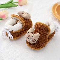 Warm Plush Baby Slippers Autumn Winter Toddler Floor Sock Shoes Boy Girl Children Soft Anti-slip Walking Shoes Indoor Kids Shoes 5