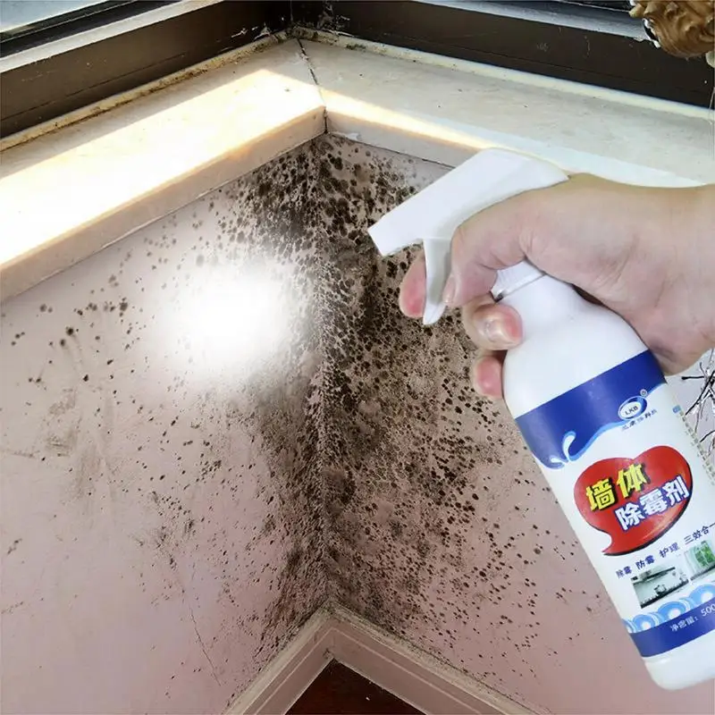 

Mildew Stain Remover 500ml Wall Mold Remover Mold Cleaning Spray Mildew Mould Removal Foam Spray For Floor Toilet Washing
