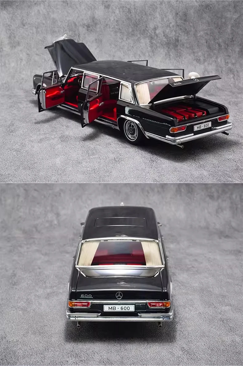 S0fd835b9e3bd4a98bf76f1c79669023cC Kengfai 1:18 ベンツ プルマン W100 ベンツ 600 合金 ダイカストコレクションディスプレイ 友人の誕生日プレゼント 車模型