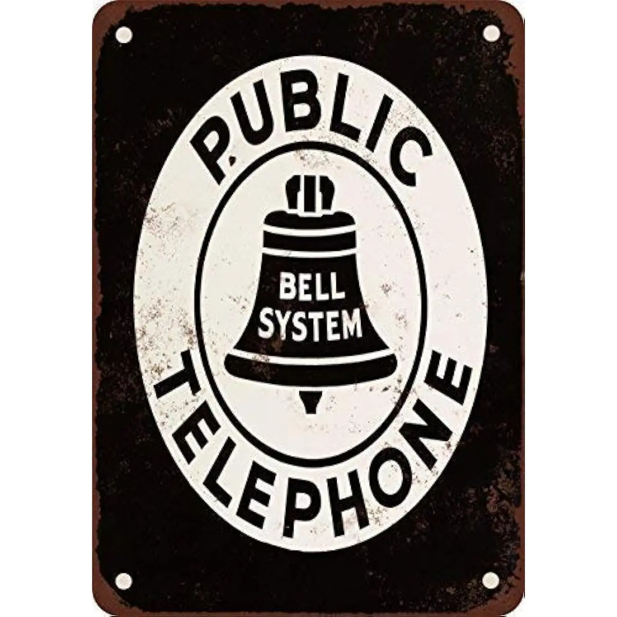 

Bell System Public Telephone Vintage Look Reproduction Metal Tin Sign 8X12 Inches