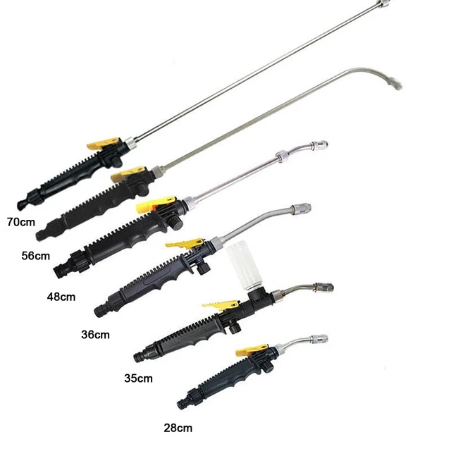 Autó Nagynyomású Vízpisztoly, 48 Cm -Es Sugárhajtású Nyomású Mosó Tömlő Pálca Fúvóka Permetező Öntőpermet Sprinkler Tisztító Szerszám - Image 6