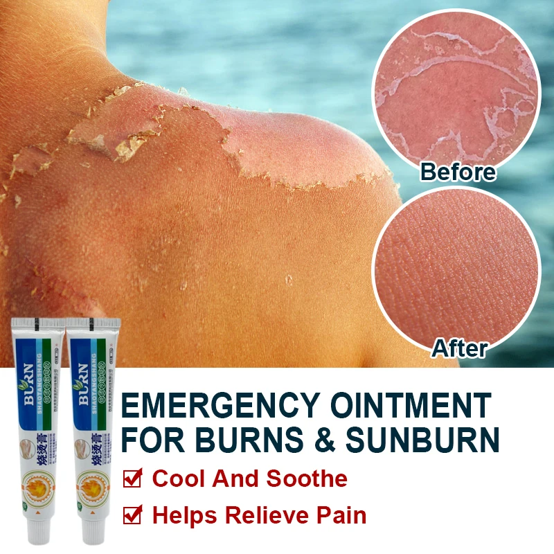 20g Burns Scald Cream Fungal Inhibition Wound Skin Repair Ointment Herbal Extract Anti-infection Pain Relief Medical Cream