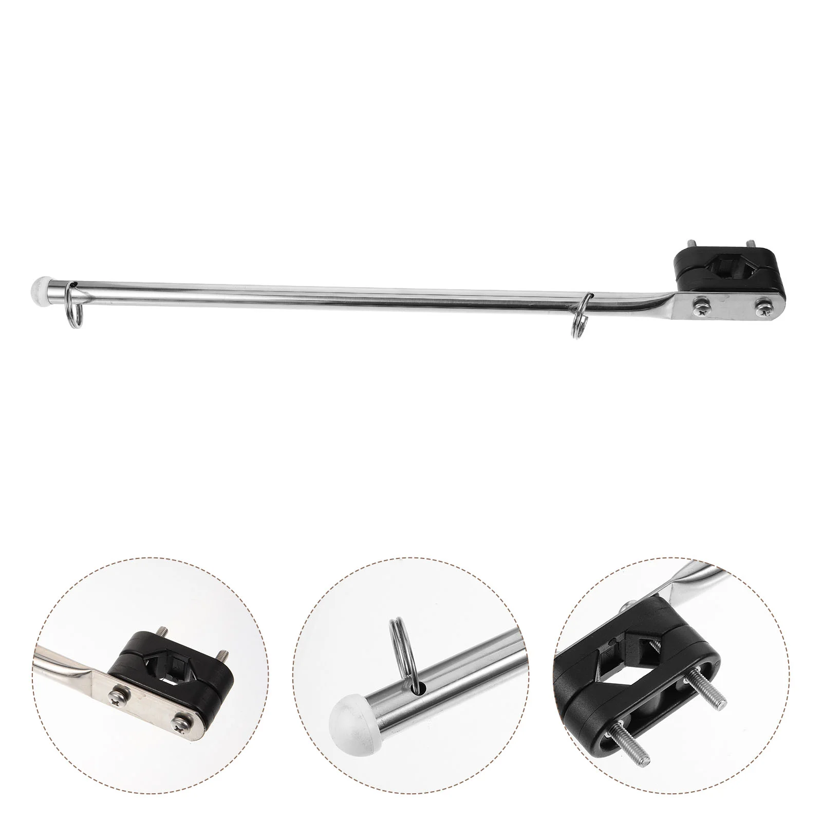 

Flag Marine Boats Flagpole Metal Support Rod Holder Stainless Steel Convenient Mount Work for