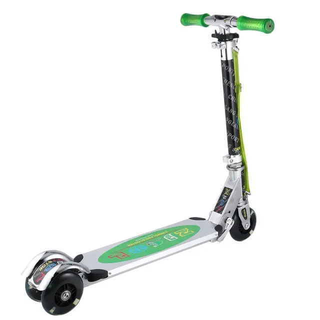 3 Wheel Adjustable Height Aluminum Alloy Children Scooter Foldable Shock Absorption Outdoor Play Stroller Scooter Toy 3
