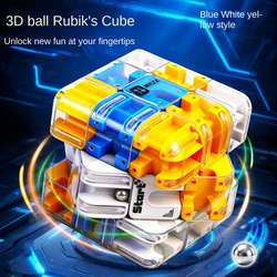 3D Maze Magic Cube - Children's Educational Puzzle for Creative and Logical Thinking (B)