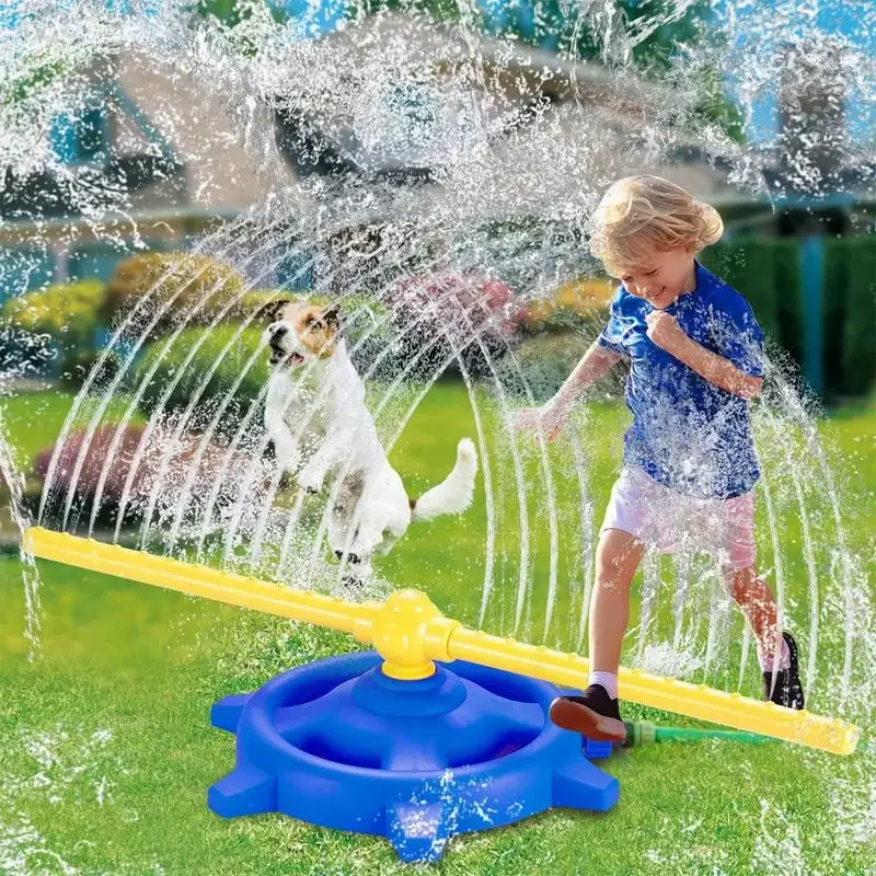 Water Sprinkler for Kids Sprinklers with 360 Degree Roating Spray Lawn Garden Outdoor Water Play Jumping Games for Kids Gift