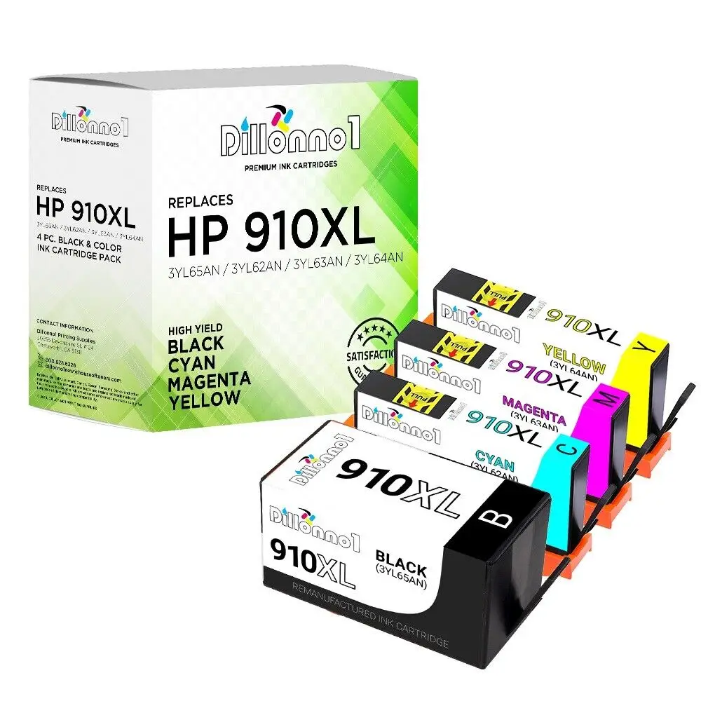 

Ink Cartridge replacement for HP 910XL (BCMY) 3YL65AN 3YL62AN 3YL63AN 3YL64AN