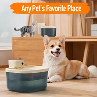 Smart Wireless Cat Water Fountain, Induction Flowing Pet Water Dispenser, USB Rechargeable Circulating Drinking Set for Indoor P 2