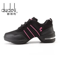 Hot Sale 2022 EU35-44 Sports Feature Soft Outsole Breath Dance Shoes Sneakers For Woman Practice Shoes Modern Dance Jazz Shoes 2