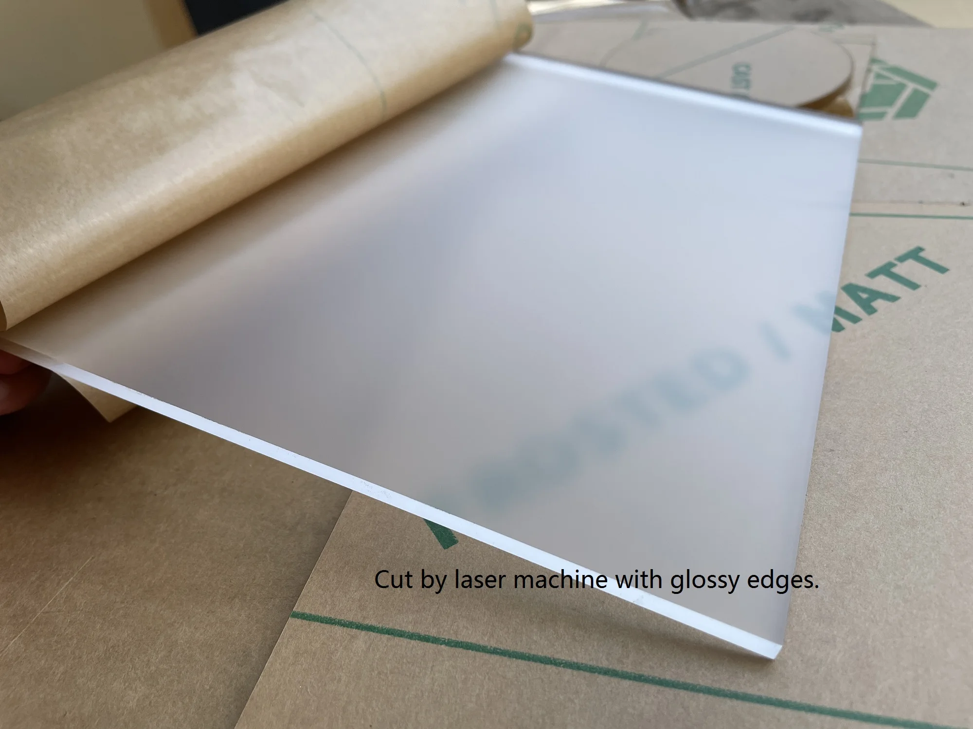 Pannello Acrilico Satinato Traslucido, 3 Mm, Opaco Su Un Lato, Azzurro, Formato 200x200 Mm, Per Fai-da-te, Insegne E Scatole