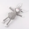 Cute Rabbit Plush Gray Small Dog Toy Puppy Cartoon Animal Pet Squeak Toy 5
