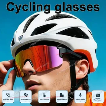 Occhiali Smart da Ciclismo HD con Chiamata Bluetooth e Musica, Occhiali da Sole Uomo Donna Anti-UV, Protezione Impermeabile per Esterni 2026