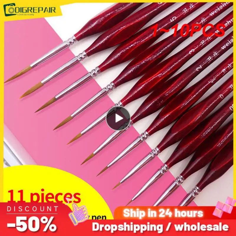 

1-10 шт., кисточка для гуаши для маникюра