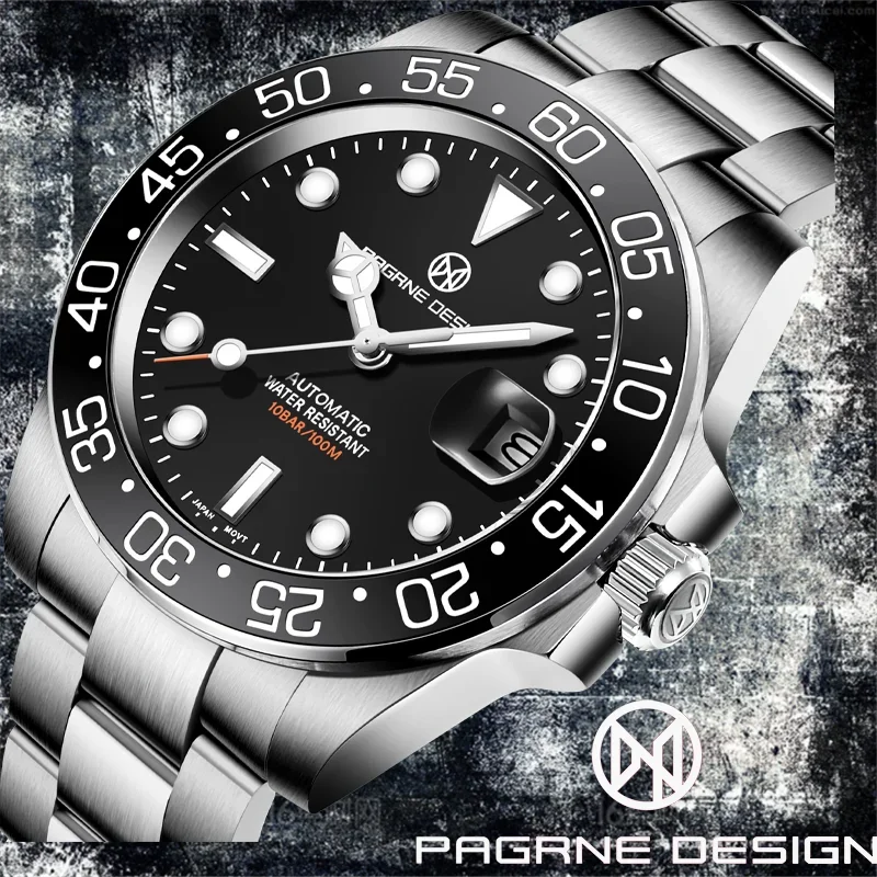 PAGANI DESIGN 2024 New Top Men Automatic Watch Sapphire Luxury Mechanical Wristwatch Stainless Steel Waterproof Reloj Masculino