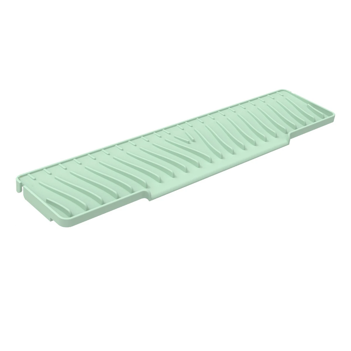 Aesthetic 17 7inch Silicone Sink Protector Features a Slope Design that Promotes Quick Water Disposal in the Kitchen