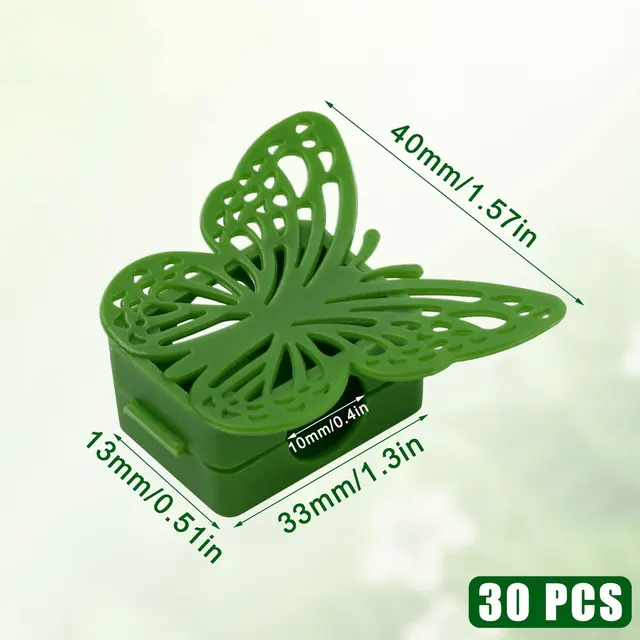 10 db Növényi Hegymászó Tárgyak Rögzítése Klip Pillangó Alakú Bilincsek Ön Adagoló Láthatatlan Kerti Kampó Támogató Mászó Növények - Image 5