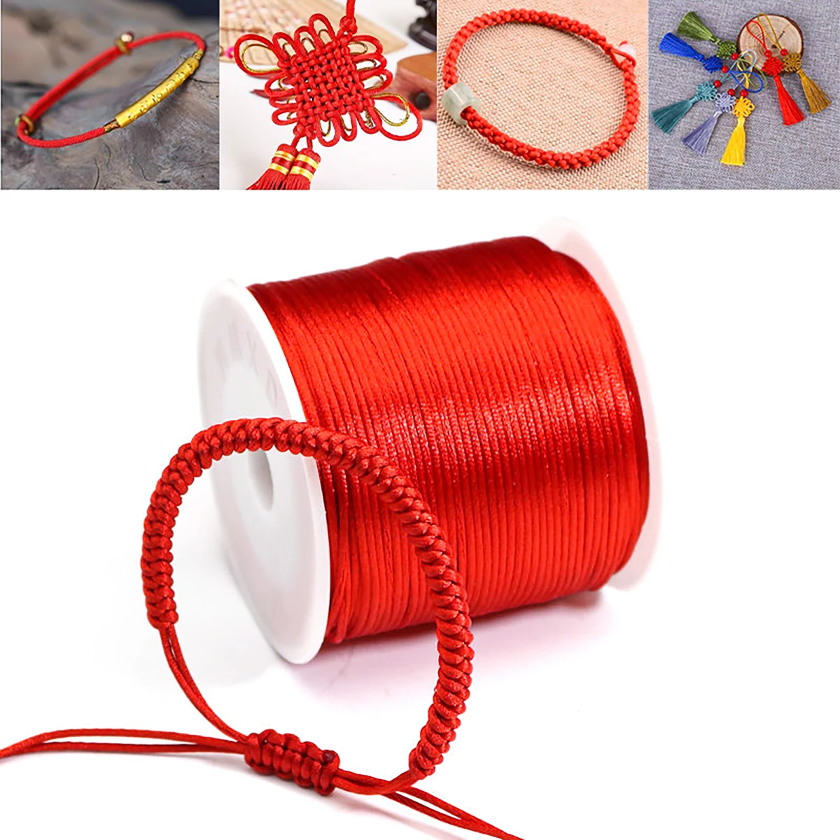 Nylon Cord 50M/Roll 1.5mm For Jewelry Braid Bracelet