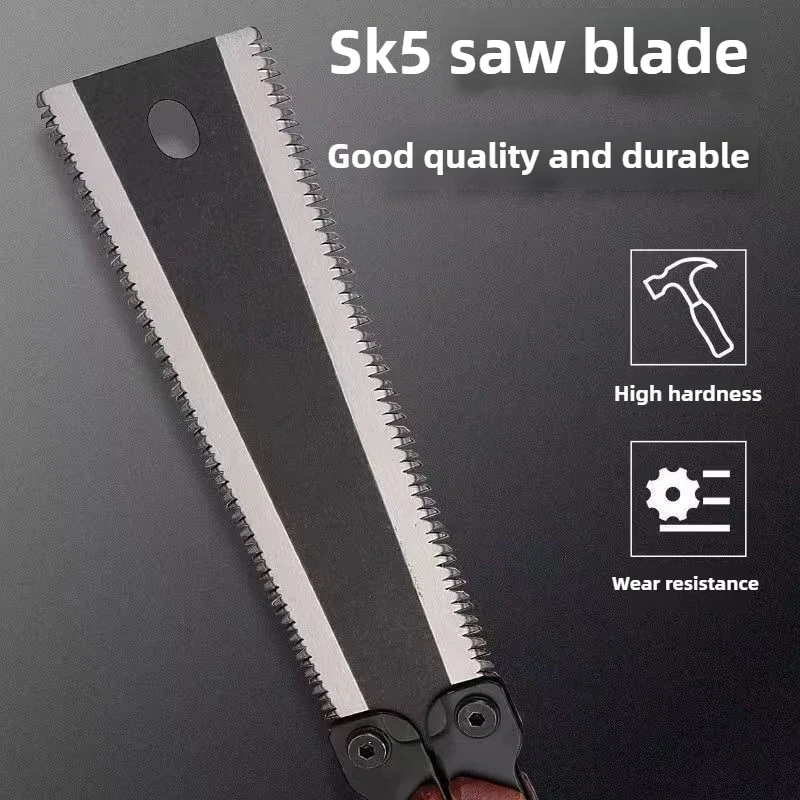 Folding Saw SK5 Steel Pocket Garden Double-sided Tooth Saw Japanese Saw Flush Cut Trim For Woodworking folding saw hand saw
