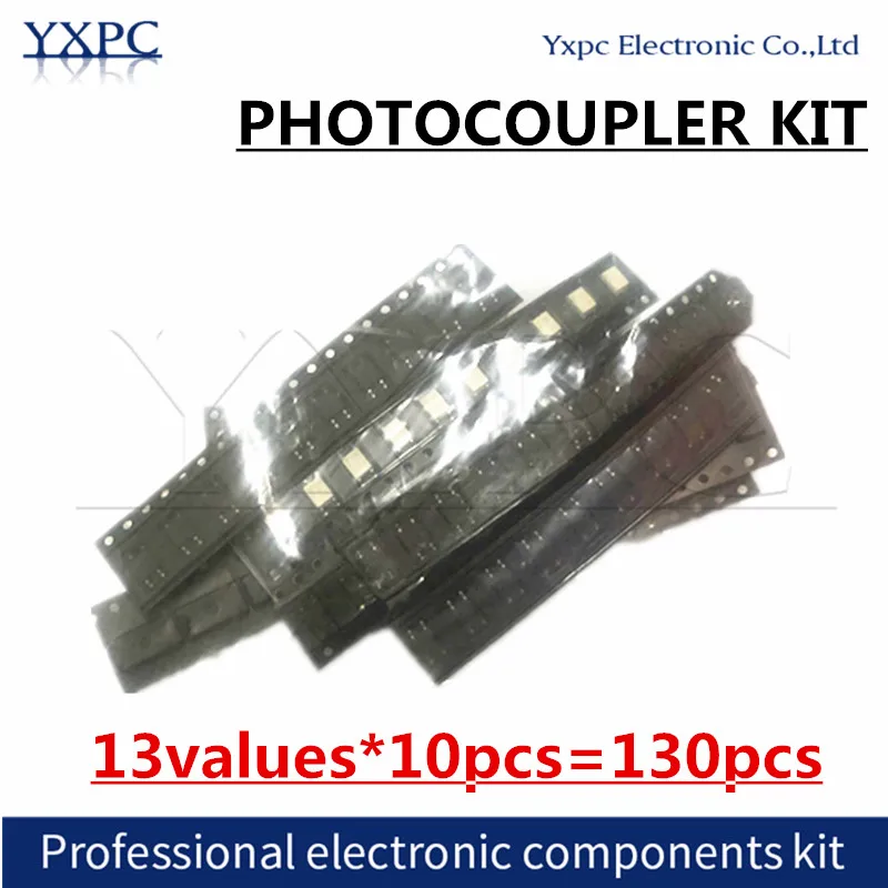 

13values*10pcs=130pcs PHOTOCOUPLER KIT TLP281-1 TLP181 TLP127 PS2501 PS2703 PS2705 PC357 PS2701 PC356 PC355 PC452 TLP180 PC817
