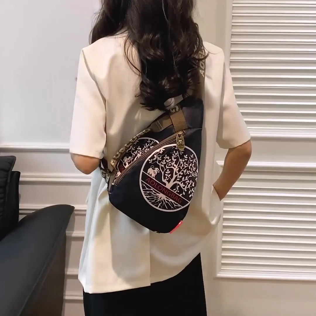 

Новая нейлоновая Повседневная сумка через плечо с принтом в китайском стиле для женщин-многофункциональная, может использоваться как сумка