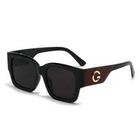 Lunettes de soleil de marque de luxe G Fashion pour femmes et hommes, lunettes carrées élégantes européennes et américaines, lunettes de créateur unisexes, protection UV400 1