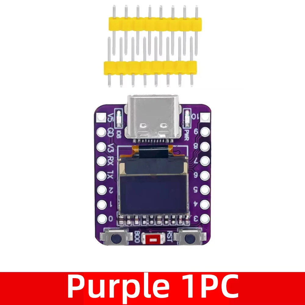 MINI ESP32-C3 Development Board 2.4G Wifi 4 BT Module with 0.42 Inch OLED Display 4MB Flash Ceramic Antenna USB Type-C ESP32 C3 image 8