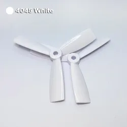 Triblade CW/CCW Propeller Set for High - Performance FPV Drones (4045 White)