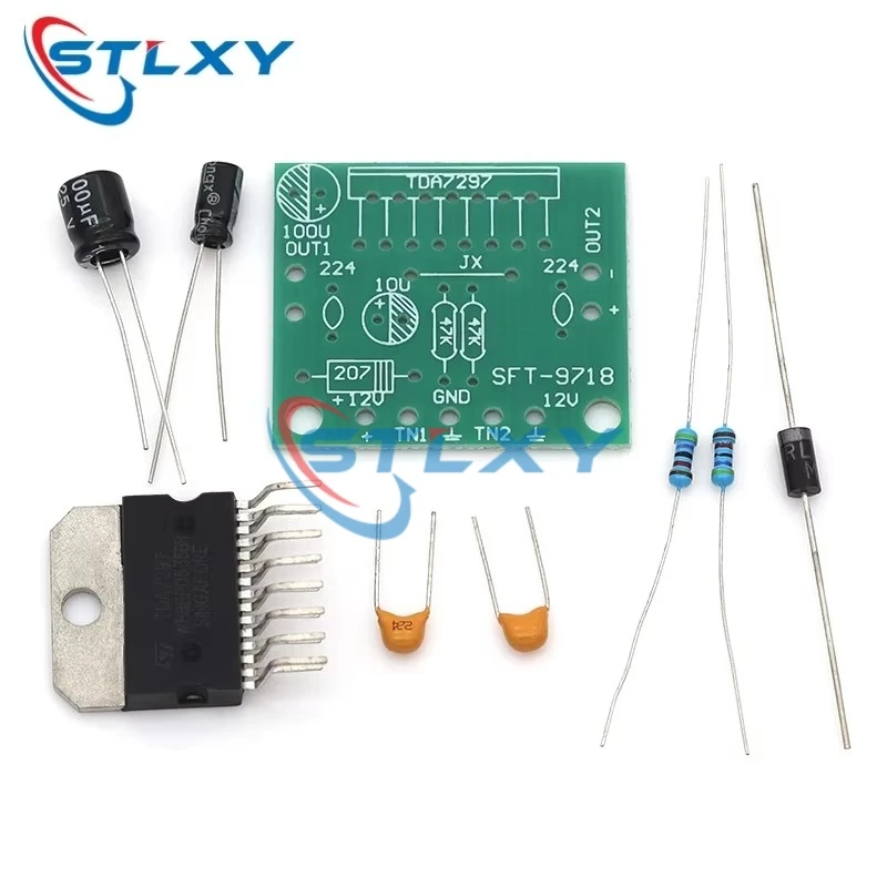 Amplifier Board TDA7297 Audio Speaker Amplifier Sound DC 12V Dual Audio Encoding 15w Electronic Diy kit Transceiver Amp enceinte - 3