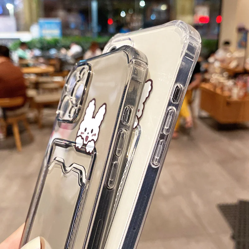 Universal Card Holder Wallet Phone Case - Premium Soft Silicone Cover