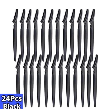 Lots Eyebrow Razor Eyebrow Trimmer 3/6/12/24Pcs Face Razor Hair Remover Eye Brow Shaver Blades for Cosmetic Beauty Makeup Tools