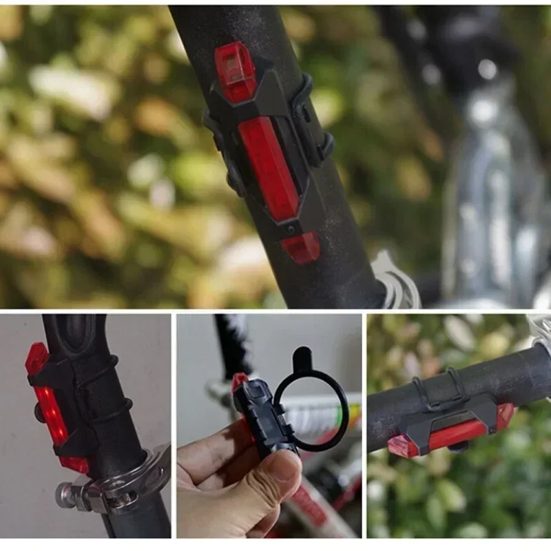 USB Rechargeable Bike Light Set - Headlights & Taillights