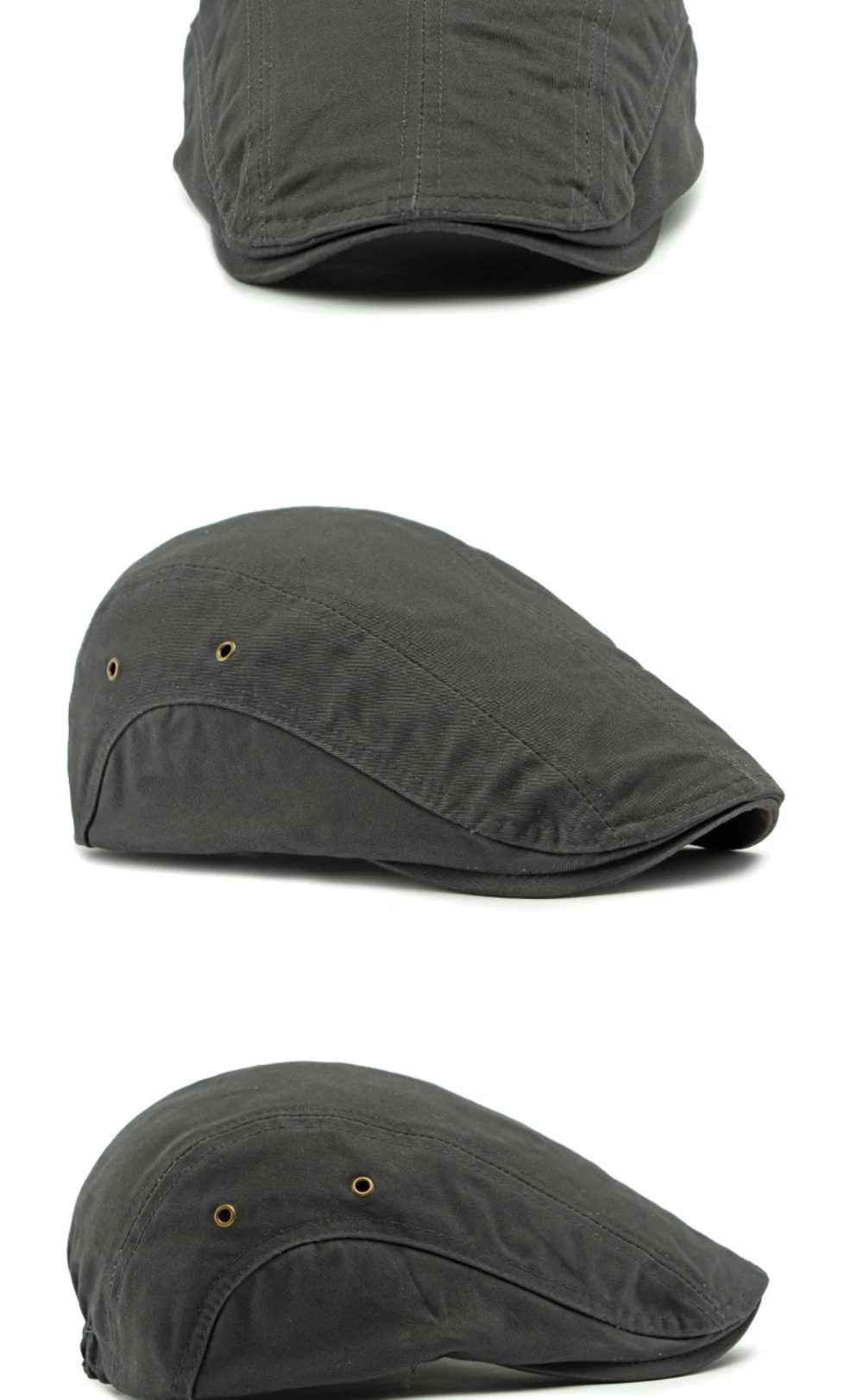 HT4694 Baskenmütze für Männer und Frauen, 100 % Baumwolle, einfarbig, Baskenmütze, Retro-Künstler, Maler, Baskenmütze, männlich, weiblich, verstellbare Ivy-Flachmütze – Detail 7