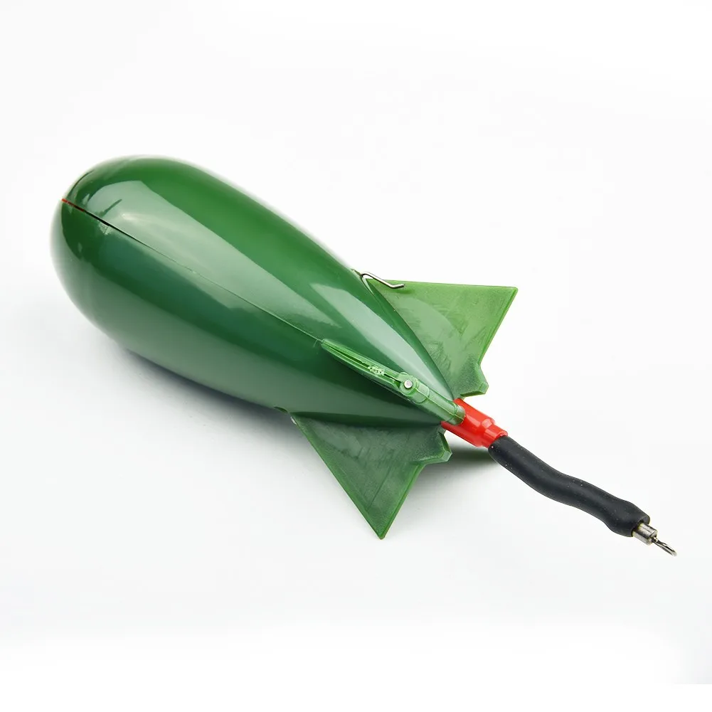 

PP Fishing Rocket Feeder Carp Fishing Rocket Feeder Spod Bomb Float Lure Bait Holder Pellet Rocket Feeder S,M,L