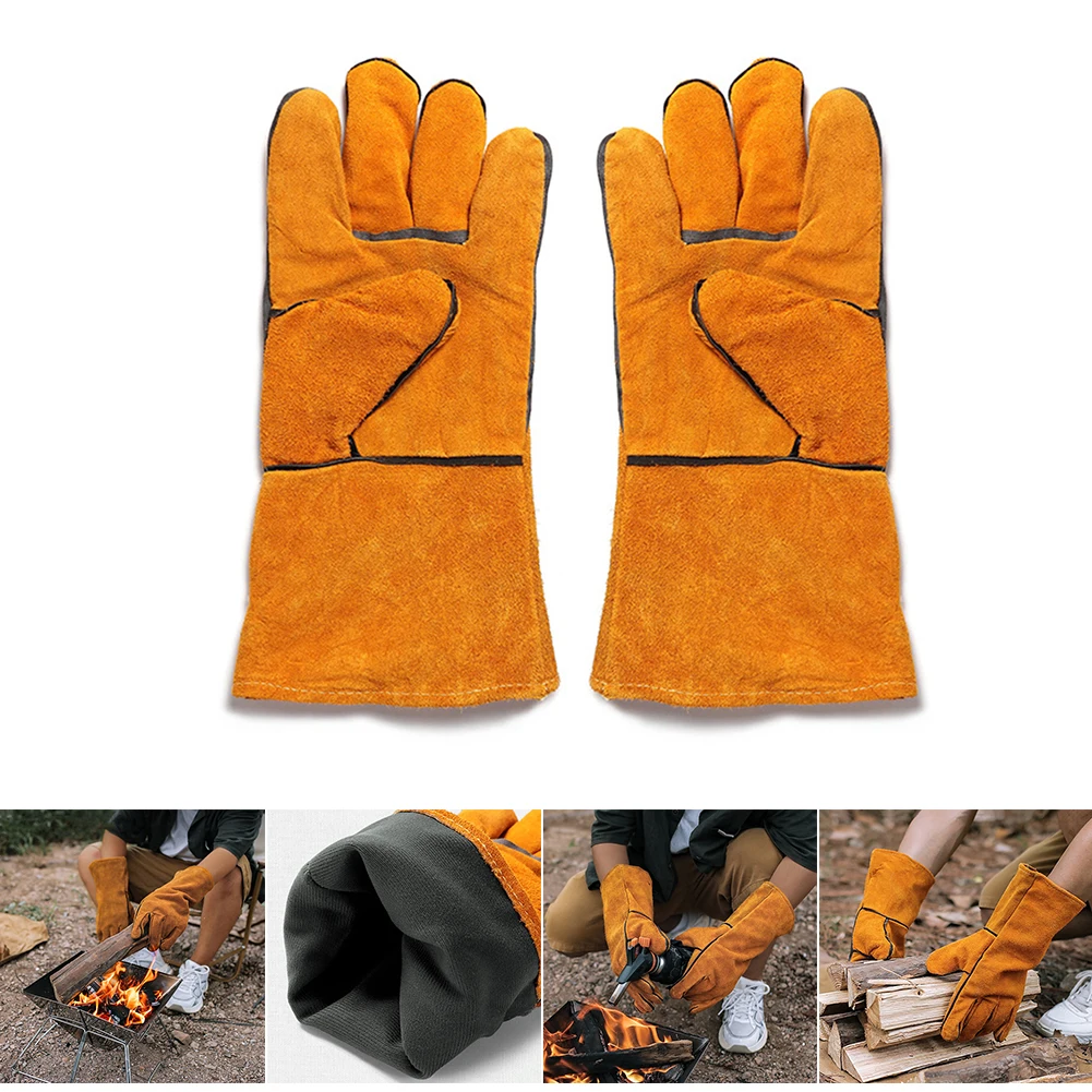 High Temperature Resistance BBQ Gloves Heat Resistant Grill Mitts Non-Slip Insulated Barbecue Gloves Microwave Oven Mitt silicone oven mitts kitchen gloves silicone oven gloves