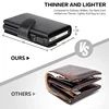 Rfid Credit Card Holder Wallets Men Black Magic Trifold Leather Slim Mini Wallet Small Money Bag Male Purses Carteira Masculina 5