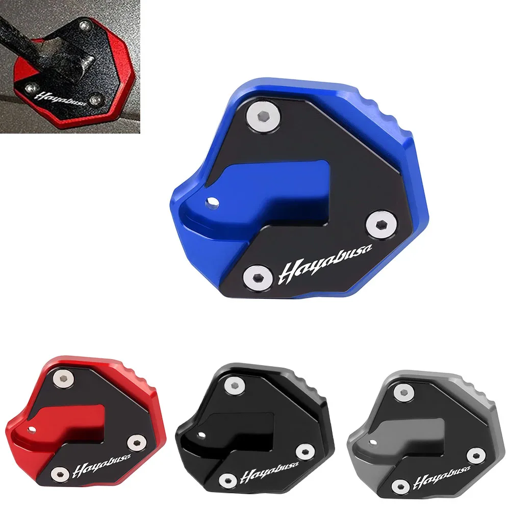Motorcycle Kickstand Extender Motorcycle Kickstand Pad For SUZUKI HAYABUSA GSX1300R GSX-R 1300 2007-Motorcycle CNC Kickstand Foot Side Stand Extension Pad Support Plate