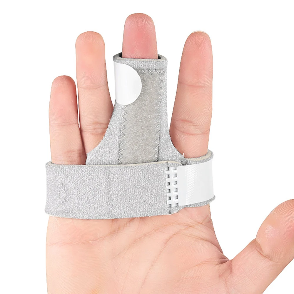 1 PCS Trigger Finger Splint, Adjustable Finger Support Brace Bonus Fastening Tape for Alleviating Finger Locking,Popping,Bending