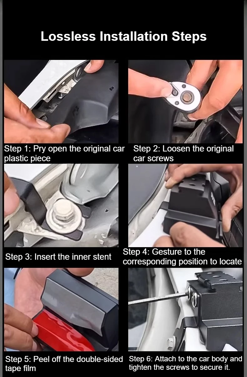 For Maxus V90 Car A-Pillar Dual-Light Quick-Release Bracket LED Spotlight Lamp Holder Searchlight Expansion Stand Accessories detail image 7