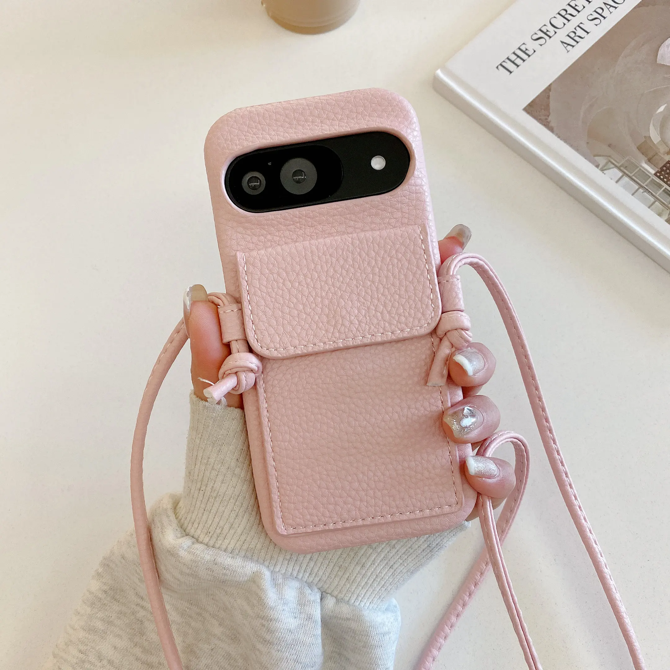 Crossbody Phone Case With Card Holder Wallet For Google Pixel_voghion.com