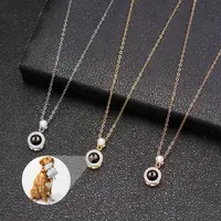 Customized Products Round Pendant Necklace 925 Sterling Silver Personalized Necklaces for Women Chains Jewelry Memorial Gift