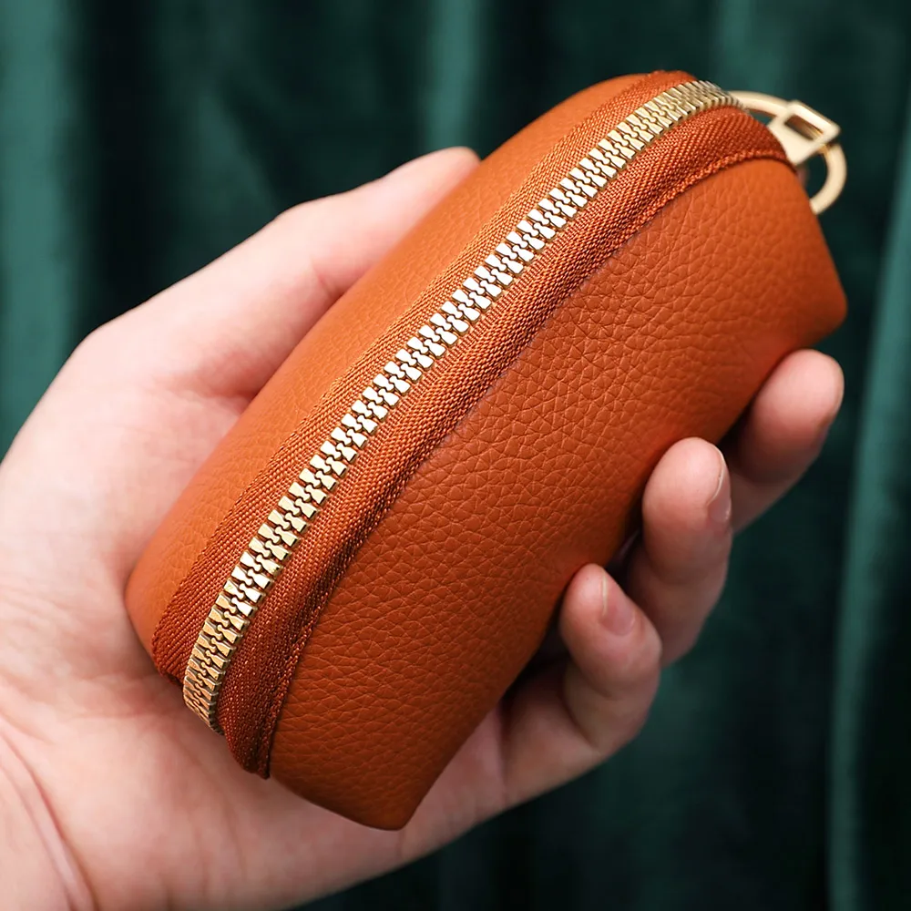 Women's PU Leather Coin & Key Holder - Cute Zipper Mini Wallet