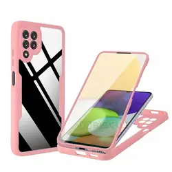 Luxury 360 Full Protective Shockproof Phone Case - M32 5G 6.5 inch (Pink)