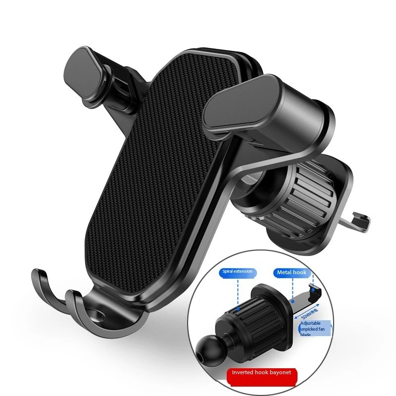 Car Phone Holder Smartphone Mount Gravity Car Air Outlet Clip Stand No Magnetic Support in For iPhone Xiaomi Samsung Huawei